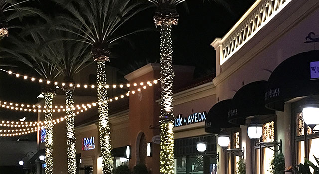 A few of the shops located at the Irvine Spectrum for many people to enjoy