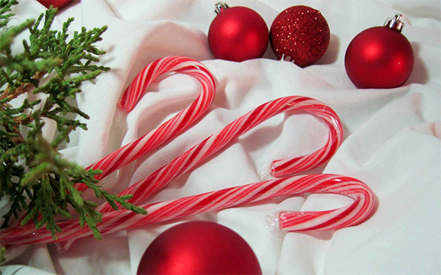 Learn the history of candy canes around Christmas time and its popularity