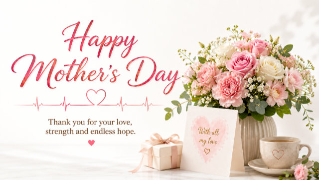 A thank you note for Mother's Day and for new beginning and second chances.