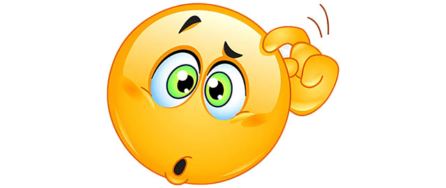 Confused emoji to express dismay over response time of HOA