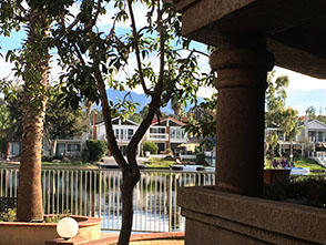 Condos situated next to the lake with spectacular views.