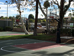 This is an image of the half basketball court.